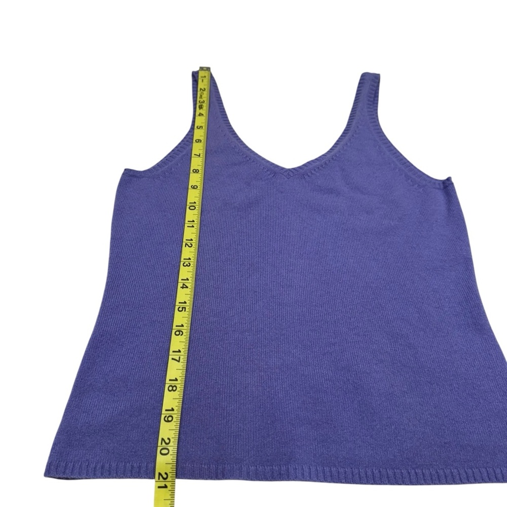 Bloomingdale’s Collection Fifty Nine Cashmere Tank Top Y2K Knit  S Preppy Layers - Picture 9 of 9